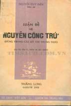 Luận đề về Nguyễn Công Trứ