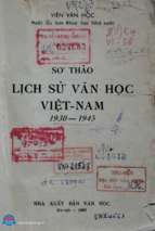 Sơ thảo Lịch sử văn học Việt Nam  1930-1945