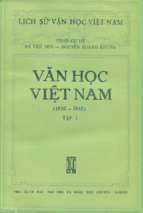 Văn học Việt nam 1930-1945 Tập I