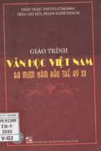 Giáo trình Văn học Việt nam Ba mươi năm đầu thế kỷ XX