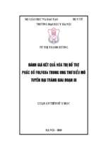 đánh giá kết quả điều trị bổ trợ phác đồ folfox4 trong ung thư biểu mô tuyến đại tràng giai đoạn iii .