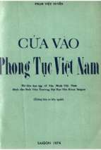 Cửa vào phong tục Việt nam