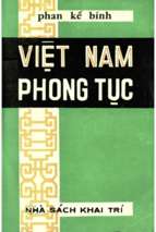 Việt nam phong tục 