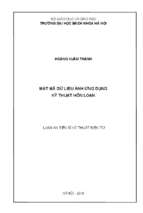 Mật mã dữ liệu ảnh ứng dụng kỹ thuật hỗn loạn