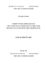 Nghiên cứu đặc điểm lâm sàng, yếu tố liên quan và hiệu quả của điện châm kết hợp acyclovir trong điều trị bệnh zona