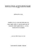 Nghiên cứu lựa chọn hệ thống bài tập phát triển thể lực chuyên môn cho nữ vận động viên taekwondo 12 – 14 tuổi thành phố hồ chí minh