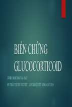 Bài thuyết trình biến chứng glucocorticoid