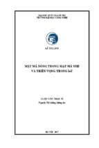 Mật mã dòng trong mật mã nhẹ và triển vọng trong iot