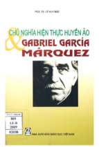 Chủ nghĩa hiện thực huyền ảo & gabriel garcía márquez   chuyên luận