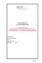 Skkn phương pháp cân bằng phương trình hóa học áp dụng cho tất cả các phương trình hóa học khó (hóa học thcs)