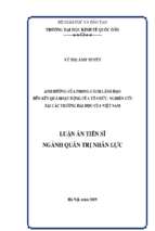 ảnh hưởng của phong cách lãnh đạo đến kết quả hoạt động của tổ chức nghiên cứu tại các trường đại học của việt nam