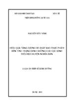 Hiệu quả tăng cường vi chất vào thực phẩm đến tình trạng dinh dưỡng của học sinh tiểu học huyện nghĩa đàn