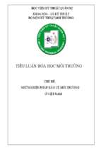 Những biện pháp bảo vệ môi trường ở việt nam