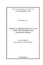 Thi hành các hình phạt không tước tự do từ thực tiễn huyện bình chánh, thành phố hồ chí minh