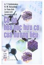 Cơ sở hóa học hữu cơ của hương liệu =  base organic of odour compunds for applied aesthetics and aromatherapy