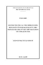 đấu thầu thi công các công trình xây dựng bằng nguồn vốn ngân sách nhà nước theo pháp luật đấu thầu từ thực tiễn thị xã quảng yên, tỉnh quảng ninh