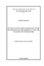 Luận văn bồi thường, hỗ trợ, tái định cư khi nhà nước thu hồi đất theo pháp luật ở việt nam hiện nay từ thực tiễn thị xã quảng yên, tỉnh quảng ninh