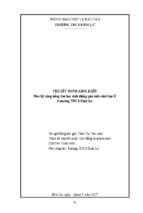 Skkn rèn kỹ năng sống cho học sinh thông qua môn sinh học 8