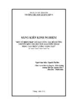 Skkn một số biện pháp chỉ đạo công tác bồi dưỡng chuyên môn cho đội ngũ giáo viên tiểu học nhằm nâng cao chất lượng giảng dạy