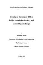 A study on automated ribbon bridge installation strategy and control system design
