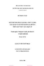 Chất Lượng Dịch Vụ Truyền Thông Đa Hướng Thời Gian Thực Qua Mạng Ip