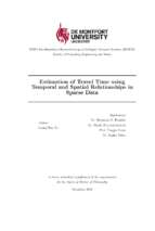 Estimation of travel time using temporal and spatial relationships in sparse data