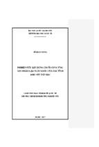 Nghiên cứu xây dựng chuỗi cung ứng sản phẩm gạo xuất khẩu của các tỉnh khu vực tây bắc