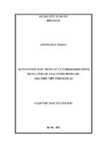 áp dụng pháp luật trong xử lý vi phạm hành chính trong lĩnh vực giao thông đường bộ  qua thực tiễn tỉnh nghệ an