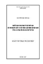 Quyết định hình phạt tù có thời hạn đối với người dưới 18 tuổi theo luật hình sự việt nam (trên cơ sở thực tiễn địa bàn tỉnh phú thọ)