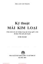 Kỹ Thuật Mài Kim Loại 