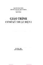 Giáo Trình Cơ Sở Kỹ Thuật Điện I
