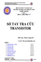 Sổ Tay Tra Cứu Transistor 