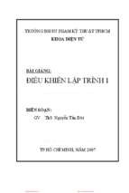 Bài Giảng Điều Khiển Lập Trình 1