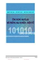 Ứng Dụng Matlab Mô Phong Mạch Điện Điện Tử