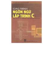 giáo trình ngôn ngữ lập trình C