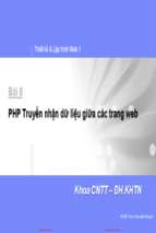 Thiết kế & Lập trình Web 1_PHP truyền nhận dữ liệu