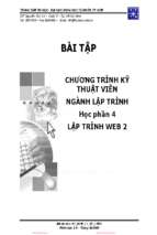 Bài tập Lập trình Web với ASP