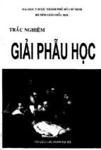 Tổng hợp trắc nghiệm giải phẫu học