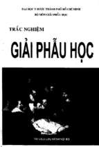 Tổng hợp trắc nghiệm giải phẫu học