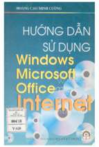 Hướng dẫn sử dụng windows, microsoft office, internet