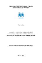 A study & solutions for developing brand of anbinh bank in the period 2005 2010