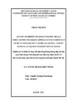 Nghiên cứu cải thiện kỹ năng viết luận bằng đường hướng tiếp cận theo quá trình cho học viên đang theo học khóa luyện thi ielts .