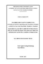 Teachers’ and students’ perspectives on using authentic materials in teaching english  a survey at ha nam teachers’ training college”