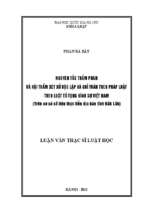 Nguyên tắc thẩm phán và hội thẩm xét xử độc lập và chỉ tuân theo pháp luật theo luật tố tụng hình sự việt nam (trên cơ sở số liệu thực tiễn địa bàn tỉnh đắk lắk)