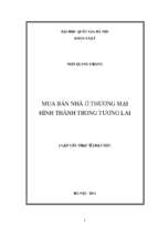 Mua bán nhà ở thương mại hình thành trong tương lai