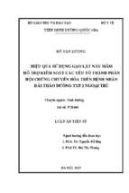 Hiệu quả sử dụng gạo lật nảy mầm hỗ trợ kiểm soát các yếu tố thành phần hội chứng chuyển hóa trên bệnh nhân đái tháo đường typ 2 ngoại trú