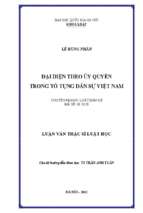 đại diện theo ủy quyền trong tố tụng dân sự việt nam