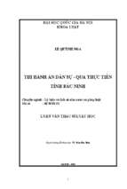 Thi hành án dân sự   qua thực tiễn tỉnh bắc ninh