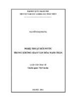 Nghệ thuật rối nước trong không gian văn hóa nam chấn