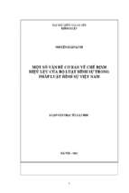 Một số vấn đề cơ bản về chế định hiệu lực của bộ luật hình sự trong pháp luật hình sự việt nam